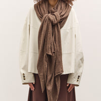 Cordera Merino Wool Shawl, Deep Taupe