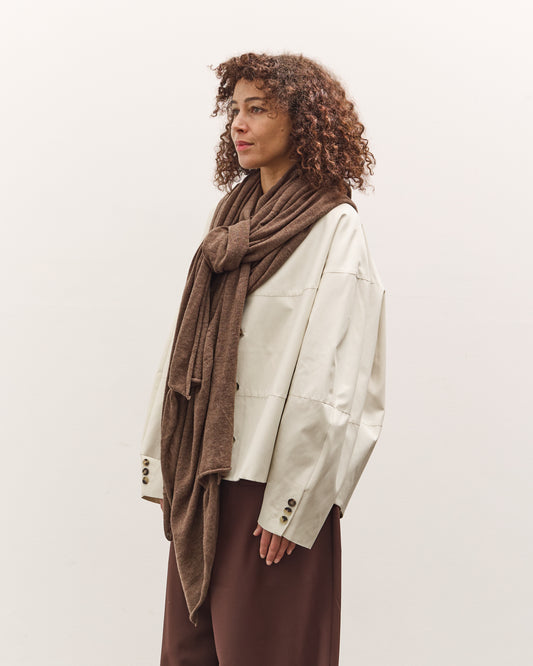 Cordera Merino Wool Shawl, Deep Taupe