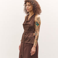 Cordera Merino Wool Tie Top, Brown