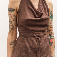 Cordera Merino Wool Tie Top, Brown