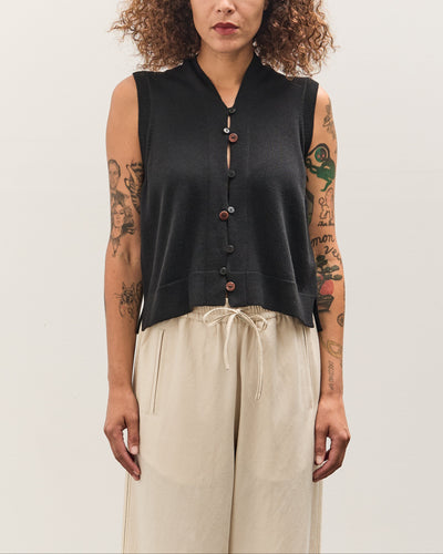Cordera Merino Wool Waistcoat, Black