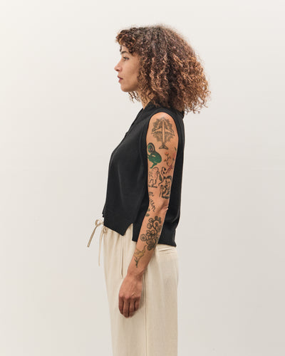 Cordera Merino Wool Waistcoat, Black