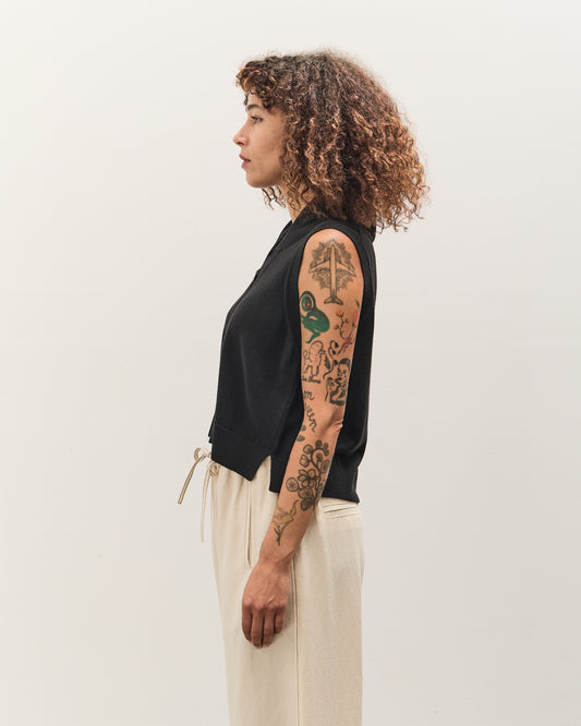 Cordera Merino Wool Waistcoat, Black
