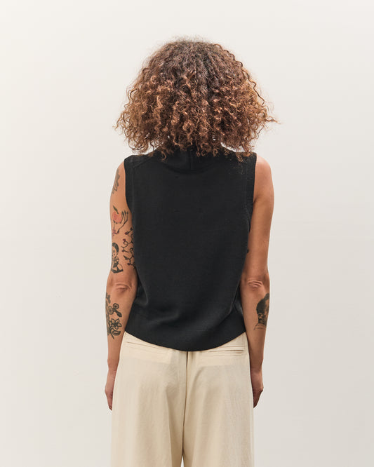 Cordera Merino Wool Waistcoat, Black