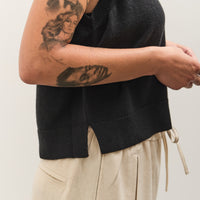 Cordera Merino Wool Waistcoat, Black