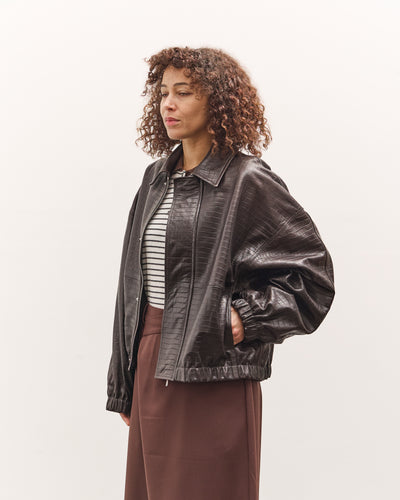 Cordera Nappa Bomber Jacket , Crocodile