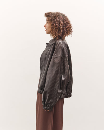 Cordera Nappa Bomber Jacket , Crocodile