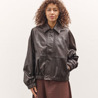 Cordera Nappa Bomber Jacket , Crocodile