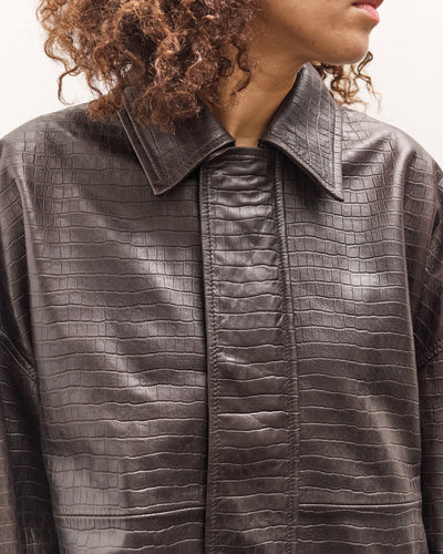 Cordera Nappa Bomber Jacket , Crocodile