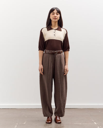Cordera Organic Cotton Colorblock Polo, Brown