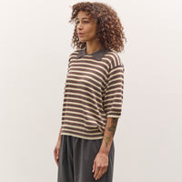 Cordera Organic Cotton Striped Polo, Beige