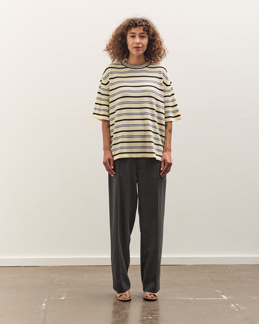 Cordera Organic Cotton Striped T-Shirt, Taupe