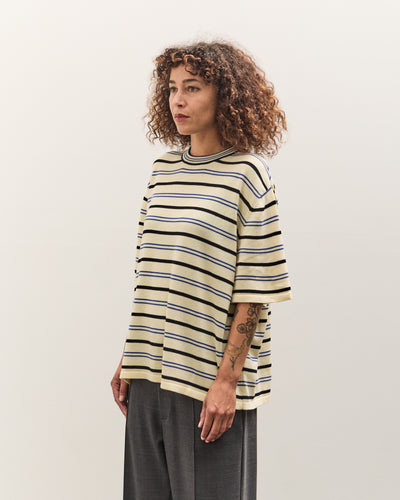 Cordera Organic Cotton Striped T-Shirt, Taupe