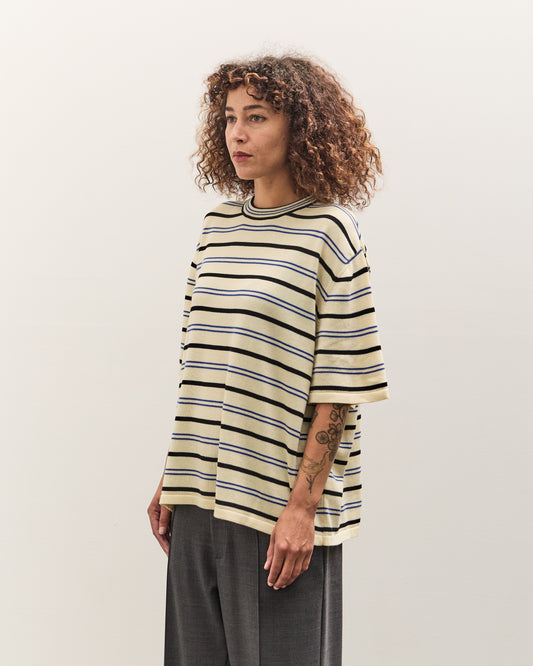 Cordera Organic Cotton Striped T-Shirt, Taupe