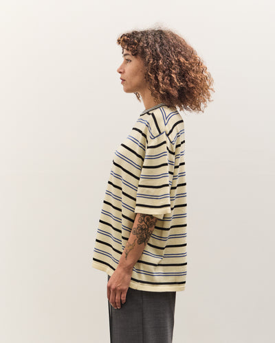 Cordera Organic Cotton Striped T-Shirt, Taupe
