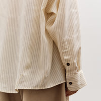 Cordera Oversized Pencil Striped Shirt, Cream