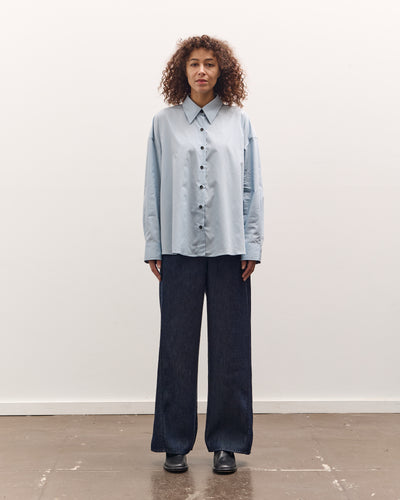 Cordera Oversized Shirt, Baby Blue