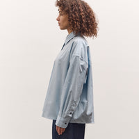 Cordera Oversized Shirt, Baby Blue