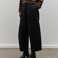 Cordera Padded Curved Pants, Black