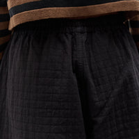 Cordera Padded Curved Pants, Black