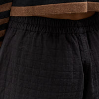 Cordera Padded Curved Pants, Black