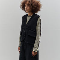 Cordera Pockets Waistcoat, Black