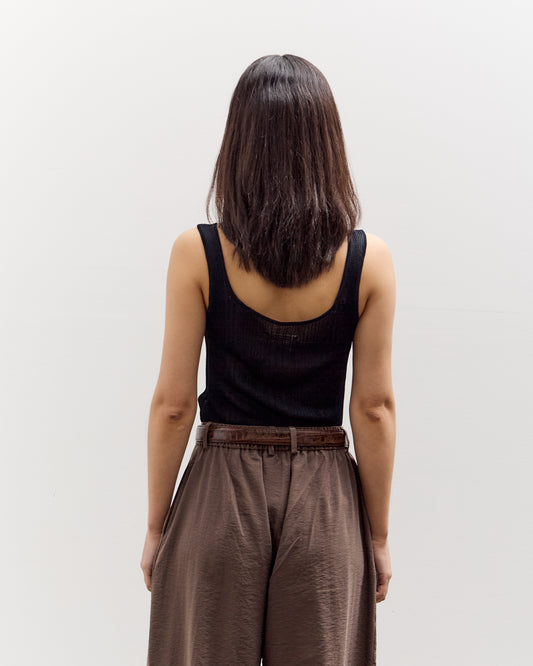 Cordera Ribbed Tank Top, Navy