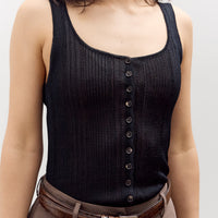 Cordera Ribbed Tank Top, Navy