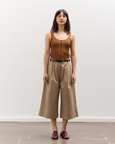 Cordera Ribbed Tank Top, Tobacco