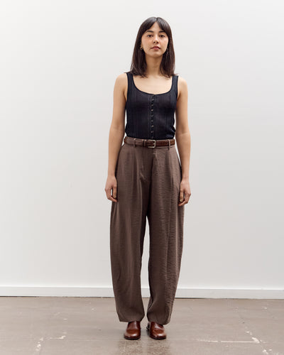 Cordera Silk Barrel Pants, Taupe