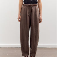 Cordera Silk Barrel Pants, Taupe