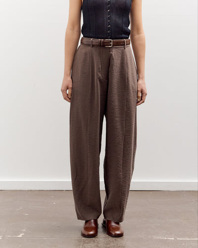 Cordera Silk Barrel Pants, Taupe