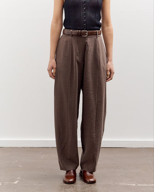 Cordera Silk Barrel Pants, Taupe