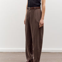 Cordera Silk Barrel Pants, Taupe