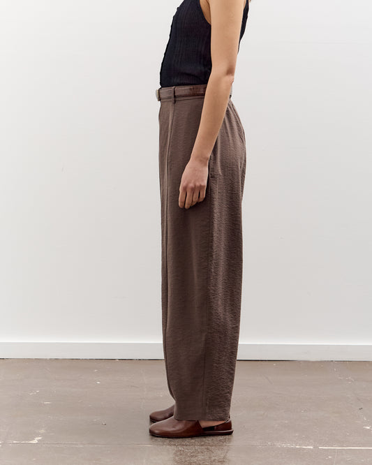 Cordera Silk Barrel Pants, Taupe