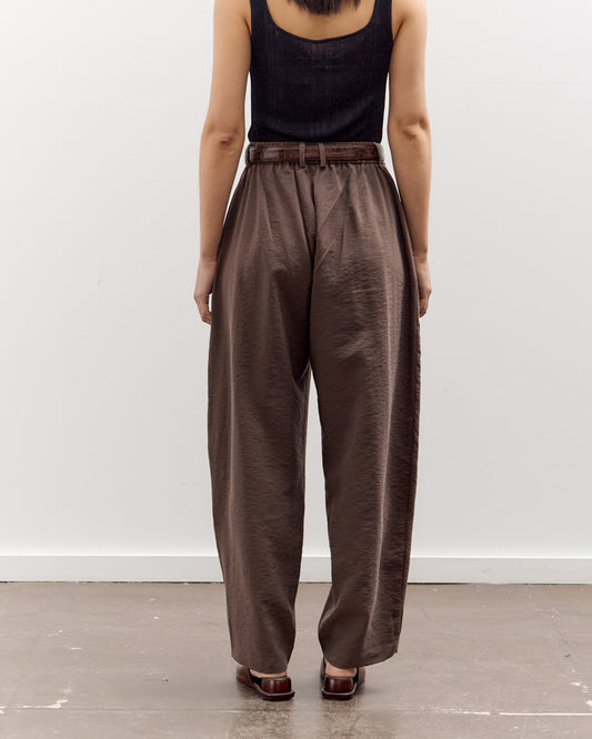 Cordera Silk Barrel Pants, Taupe