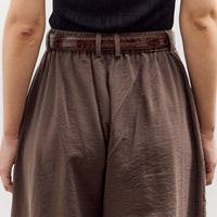 Cordera Silk Barrel Pants, Taupe
