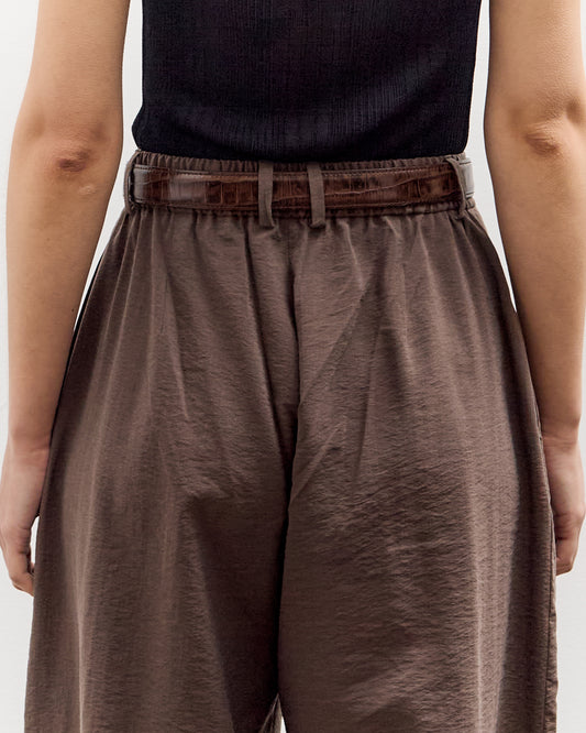 Cordera Silk Barrel Pants, Taupe