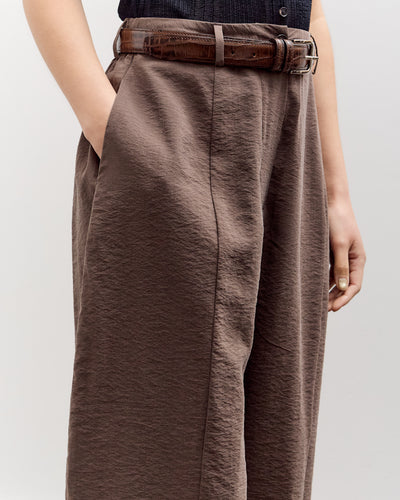 Cordera Silk Barrel Pants, Taupe