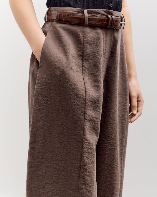 Cordera Silk Barrel Pants, Taupe