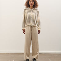 Cordera Striped Polo, Brown Stripe