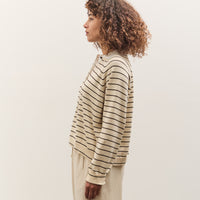 Cordera Striped Polo, Brown Stripe