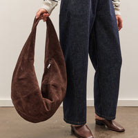 Cordera Suede Crossbody XL Bag , Brown