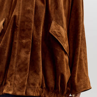 Cordera Suede Batwing Jacket, Brandy