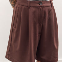 Cordera Tailored Bermuda Shorts, Burgundy