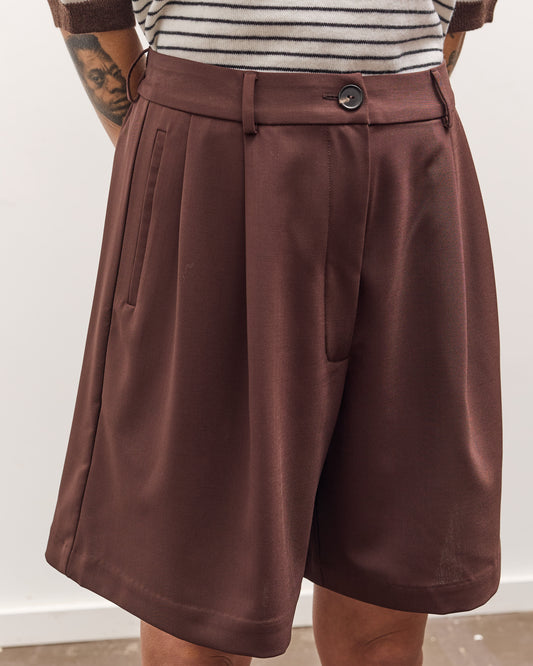Cordera Tailored Bermuda Shorts, Burgundy