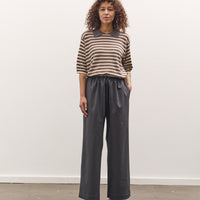 Cordera Tailored Drawstring Pants, Ebony