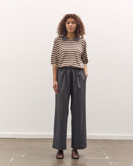 Cordera Tailored Drawstring Pants, Ebony