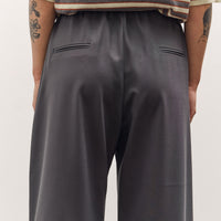 Cordera Tailored Drawstring Pants, Ebony