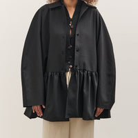 Cordera Tailoring Peplum Jacket, Black